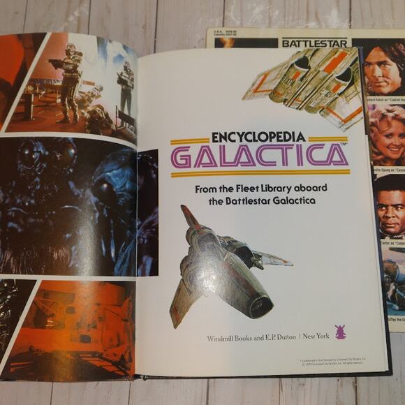Battlestar Galactica Scrapbook Encyclopedia Galactica Vintage 1st ed 1st print - Picture 7 of 10